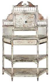 Aesthetic Mirror Backed Sideboard, Possibly English, Late 19th C.