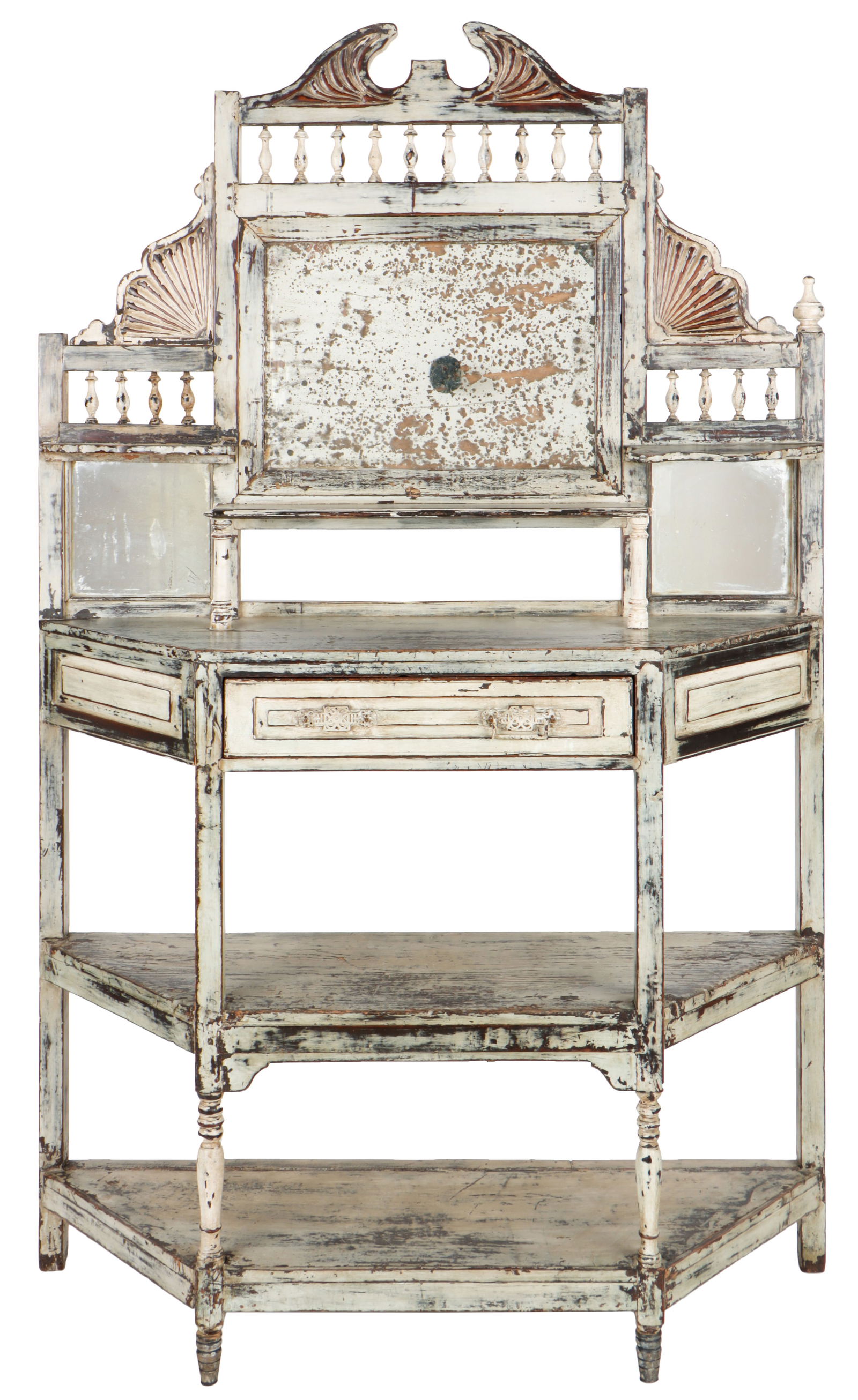 Aesthetic Mirror Backed Sideboard, Possibly English, Late 19th C.