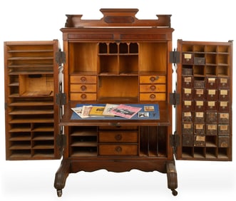 An American Walnut Wooton Desk