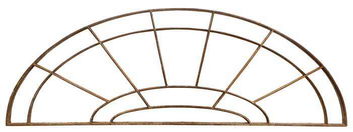 Massive Cast Iron Georgian Window Frame, L: 8'8"