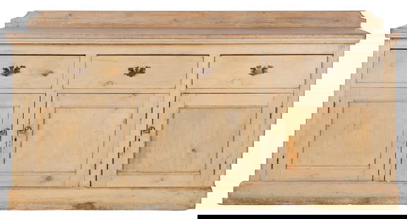 English Pine Server: English Pine Server, Size: 39'' x 79'' x 22'' (99 x 201 x 56 cm). Collection of Dr. and Mrs. Albert and Carol Rosenthal/Estate of Carol Rosenthal. After making payment, all furniture buyers must colle