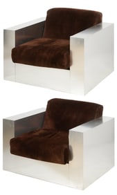 Pair of Thayer Coggin Lounge Chairs