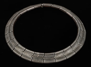Turkish Silver Belt Necklace