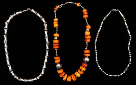 Group Lot of 3 Tribal Necklaces