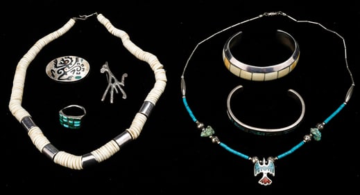 Collector's Lot of Native American Jewelry