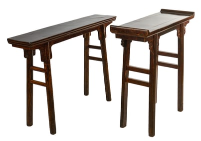 2 Chinese Diminutive Altar Tables
