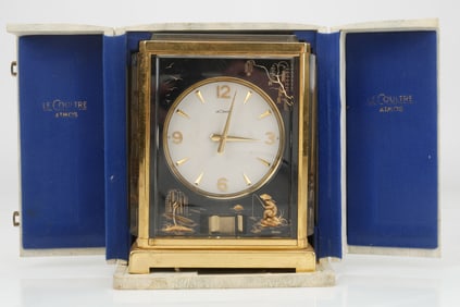 Vintage Jaeger-LeCoultre Chinoiserie Atmos Clock