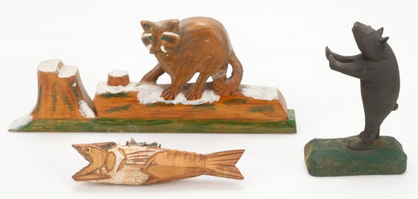 Folk Art Collector's Lot, 3 Items
