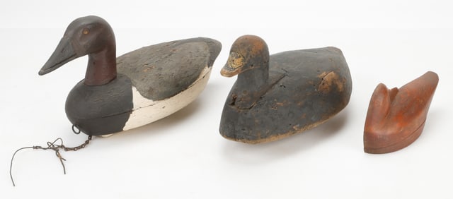 Group of 3 Wooden Duck Decoys