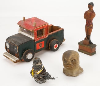 Folk Art Collector's Lot, 3 Items
