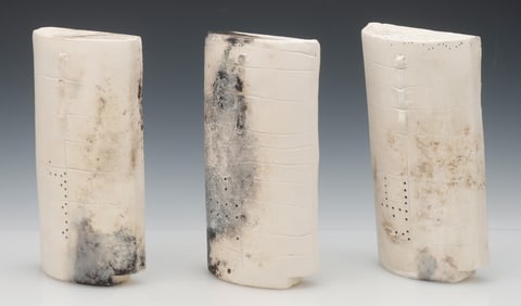 3 Studio Pottery Sculptures, Unsigned