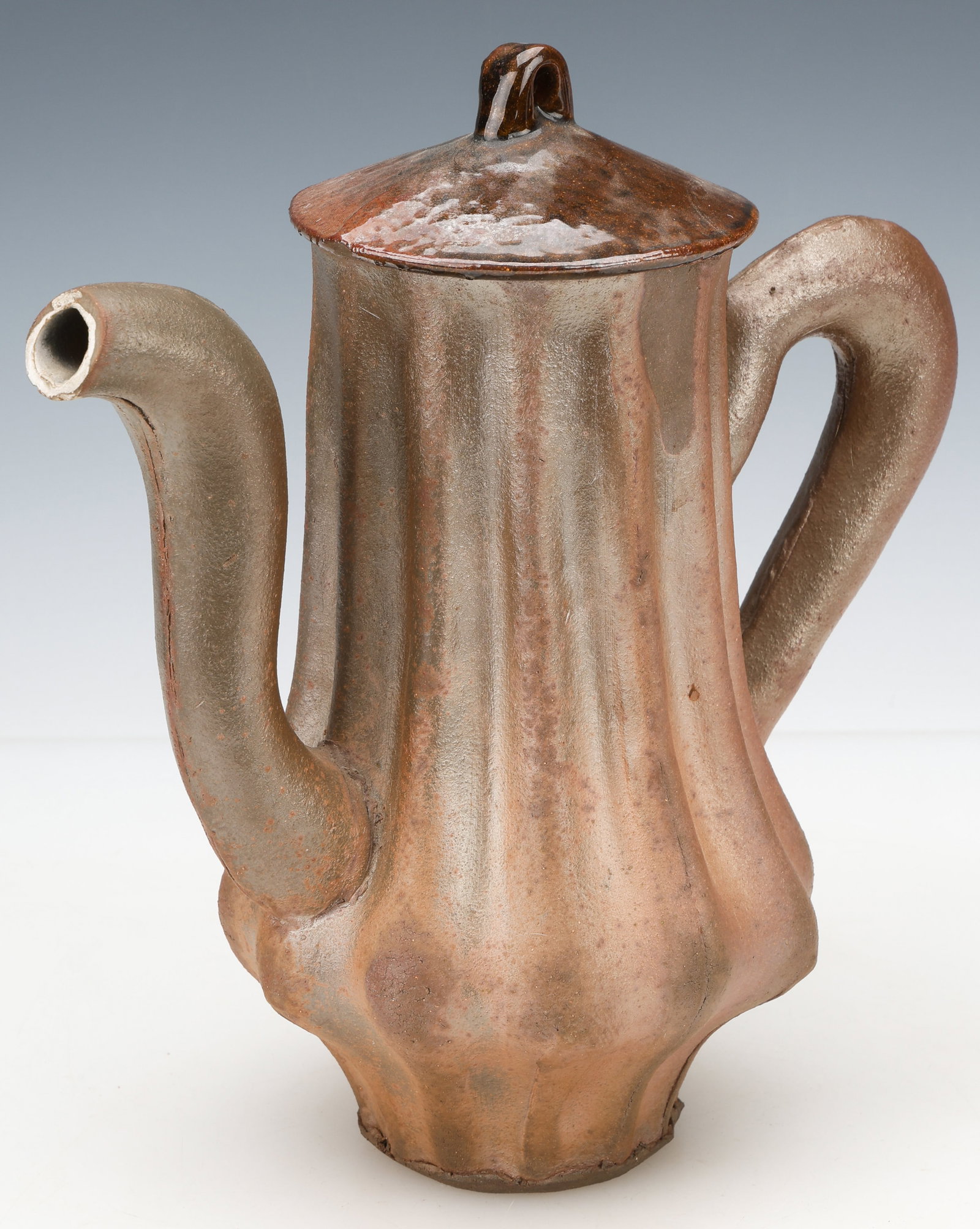 Mark Pharis (American, 20th C.) Studio Pottery Covered Pitcher (1 of 7)