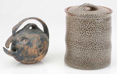 Two Studio Pottery Vessels