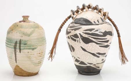 Two Studio Pottery Vessels