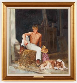 George Malick (20th century) "Day Dreaming," 1985