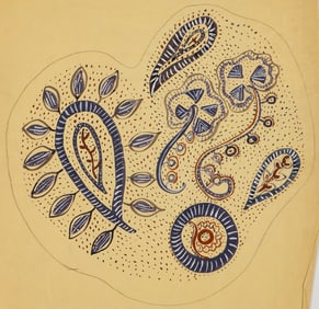 Eve Peri (1897-1966) Watercolor Painting, 1944