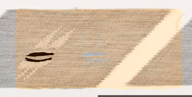 Eve Peri (American, 1897-1966) Fabric Embroidery: Eve Peri (American, 1897-1966) Untitled (lingerie) Fabric Embroidery. Unframed. Size: 7'' x 15.25'', 18 x 39 cm.