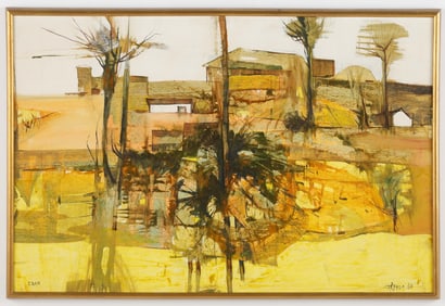John R. Fell (American, 1917-2009) "Farm", 1964