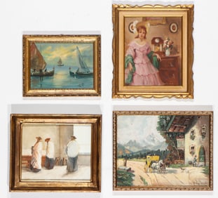 Group of 4 Paintings