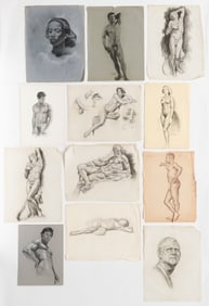 George Malick (American, 20th century) 12 Sketches