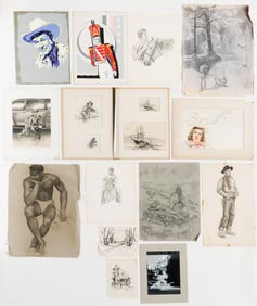 George Malick (American, 20th century) 17 Sketches