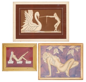 Gustave Kaitz (American, 1913-1992) 3 Paintings
