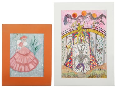2 Unknown Self-taught Artists