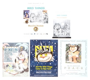 Maurice Sendak (American 1928-2012) 5 Exhibition Posters