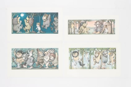 Maurice Sendak (American 1928-2012) 4 "Where The Wild Things Are" Prints