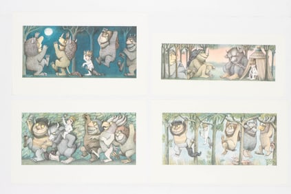 Maurice Sendak (American 1928-2012) 4 "Where The Wild Things Are" Prints