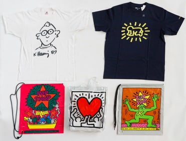 Collector's Lot of Keith Haring Pop Shop Swag