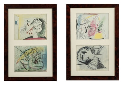 After Pablo Picasso (Spanish, 1881-1973) 4 Prints