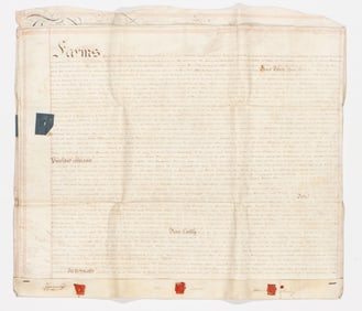 18th C. English 4-Page Indenture Deed