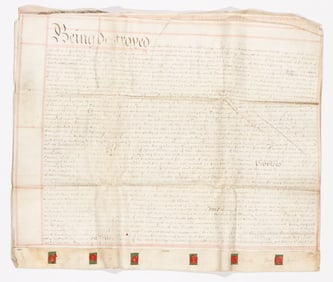 18th C. English 6-Page Indenture Deed