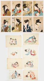 Group of 16 Japanese Woodblock Prints