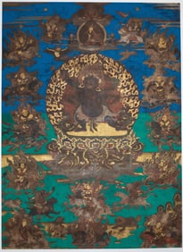 Antique Tibetan Thangka of Vajrapani