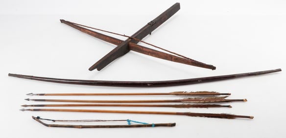 Tribal Cross Bow, Bow and Arrows