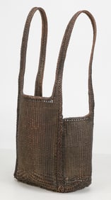 Montagnard Vietnamese Backpack Basket, Mid 20th C.