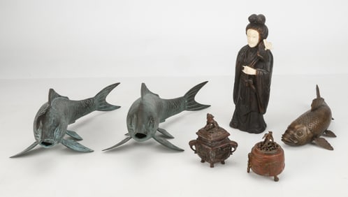 Collector's Lot of Japanese Cabinet Articles