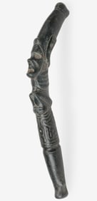 Taino / Arawak Carved Basalt Ceremonial Staff / Scepter