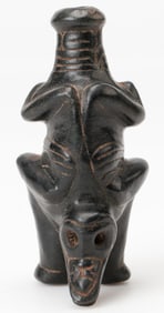 Taino Carved Stone Reptilian Cohoba Inhaler