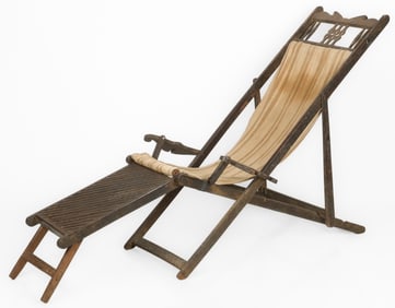 Antique African Lounge Chair