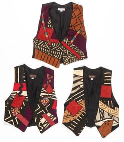 Three Malaysian Cotton Vests, 1980s