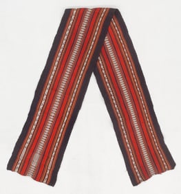 Men's Bufanda Scarf, Lake Titicaca Region, Dept. of La Paz, 19th C.
