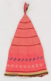 Achiri Men's Chullo Knit Cap, Prov. of Pacajes, Dept. of La Paz, Exhibited