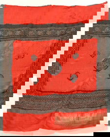 Woman's Head Covering (Bandhani), India, Early 20th C.