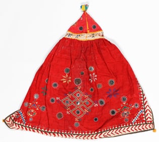 Hooded Child's Cap, Bishnoi, India, Early-Mid 20th C.