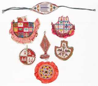 Indian Beaded Wall Hangings (7)
