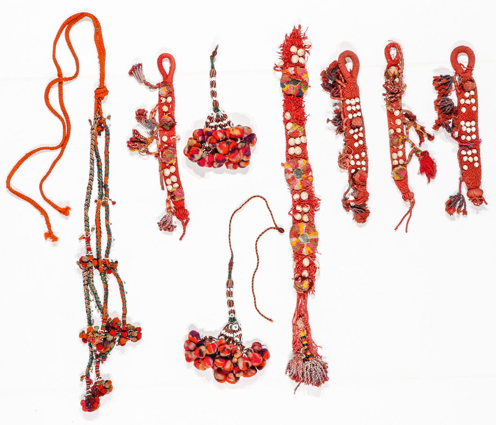 Group of 8 Embellished Animal Trappings, India (1 of 4)