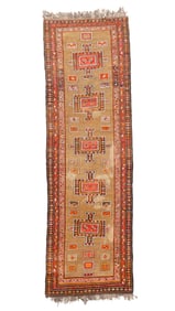 West Persian Kurd Rug, Early/Mid 20th C., 3'7'' x 11'5''